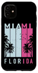 iPhone 11 Miami Beach Florida Sunset Retro item Surf Miami Case