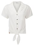 Tentree Meander Tie Front Shirt Women damskjorta White S - Fri frakt