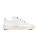 Veja Mens V12 Leather Trainers - White - Size UK 8