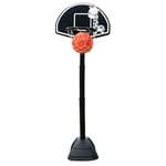 Nologo Kids Basketball Hoop Stand Set, Adjustable Height with Ball for Boys Children, Indoors Outdoors Basketball Door Hoop, 3.1-4.4ft BTZHY