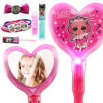 LOL SURPRISE! Cosmetic Set Make Up Light Up Mirror Lip Balm Hair Bow Accessories