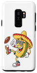Coque pour Galaxy S9+ Taco Football Fiesta Cinco De Mayo Motif Jour de Jeu Amusant