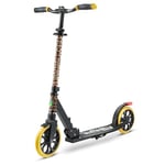 SereneLife Scooter - Kick Scooter - for Kids Ages 8-12, Scooters for Adults Teens, Boys and Girls Scooter, Folding 2 Wheel Stunt Scooter, Big Wheels, Adjustable Handlebar, Lightweight w/Carry Strap