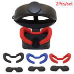 2 Pcs/set Vr Glass Lens Cover Eye Pad Dust Proof Case For Oculus Red