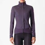 Castelli Alpha Doppio ROS Women's Cycling Jacket - AW23 Night Shade / Orchid Petal Silver Grey Large Shade/Orchid Petal/Silver
