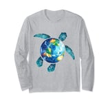 Save The Planet Turtle Recycle Ocean Environment Earth Day Long Sleeve T-Shirt