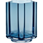 Louise Roe Funki Light Rounded Vase 13 cm, Blå Munnblåst glass