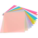 Krympplast Krympfilm Bops 12 färger 12st Värmekrympfilmsark Färgglada DIY-nyckelringstillbehör 14,5X20Cm