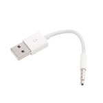 CABLING® Câble de charge et de synchronisation USB 2 en 1 pour Apple iPod Shuffle 3ème, 4ème et 5ème génération, Blanc
