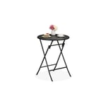 Runt trädgårdsbord i rottinglook