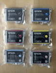 Genuine Epson Ink Multipack - T0807 FULL SET / T0801 - T0806 (INC VAT)