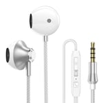 3.5mm Metal Subwoof Earphone Wired In-ear Sport Earbuds With Mic A