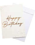 Happy Birthday - Jättestort Gratulationskort Med Kuvert i A4 Format