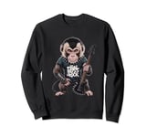 Monkey Capuchin Final Boss t shirt the rock Vintage Music Sweatshirt