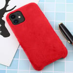 SAHUD Ultrathin Phone Case for iphone 11 Protective Back Cover Case, for iPhone 11 Plush (Color : Red)