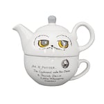 Harry Potter Half Moon Bay Hedwig Tea Set - Tea for One - Hedwig Owl Cup - Tea Pot for One - Small Teapot