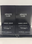 4 Armani Code Pour Homme 4 x 1.2ml EDT Spray Samples Travel Size Free P&P
