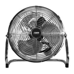 RAM 9" Inch Floor Fan Chrome Metal Air Circulator Movement Hydroponics