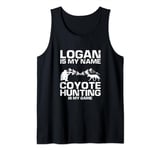 Mens Logan Quote for Coyote Hunter and Predator Hunting Tank Top