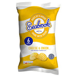 Seabrook Cheese & Onion Flavour, 6 x 25g