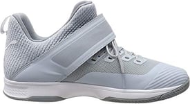PUMA Rise Xt 3-Chaussures de Futsal-Mixte Adulte-Gris (Grey Dawn Heather-Puma White-Tradewinds 02)-35.5 EU