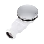 Låg duschbrunn krompläterad Abs duschbricka sifon smal avlopp 90mm 36 L/min vattenflöde, fälla Sid A White