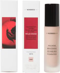 KORRES Wild Rose Foundation WRF1 with Wild Rose Oil, Make-Up for a Fresh, Young