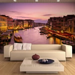 Fototapet - City of elskere, Venedig by night - 294 x 231 cm - Selvklæbende