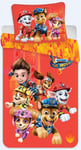 Påslakanset - 150x210 cm - Paw Patrol the movie - 100% bomull - Vändbart