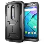 Moto X Pure Edition Case, i-Blason Armorbox Dual Layer Hybrid Full-body Protective Case For Motorola Moto X Style / Pure Edition 2015 with Front Cover and Builtin Screen Protector / Impact Resistant Bumpers (Black)