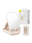 Folding Phone Stand with mirror (baby pink)