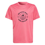 Adidas U Rfto Short Sleeve T-shirt Pink 9-10 Years male