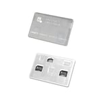 4smarts SIM Card Organiser - Simkort Adapter (Micro Sim + Nano Sim) Hvit