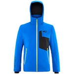 Millet - Stratton Jkt M - Veste de Ski Homme - Membrane Dryedge Imperméable et Respirante - Ski - Bleu/Noir