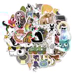 50-pack Klistermärken Dekaler Scrapbook Katter Cats flerfärgad