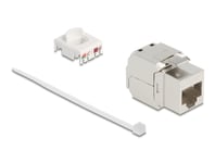Delock Keystone-Modul Rj45 Hona Till Lsa Cat.8.1 Stp Med Metallspärr Utan Verktyg
