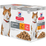 Young Adult Sterilised Chicken Salmon Pouch - Wet Cat Food 48 x 85 g - Katt - Kattefôr & kattemat - Våtfôr og våtmat - Hills Science Plan
