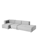 Mags Soft 3 Seater Combination 3 Left - Light Grey Stitching - Cat.4 - Hallingdal 65 130