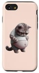 Coque pour iPhone SE (2020) / 7 / 8 Funny Fat Cat Chubby Chonk Cat Design Feline Pet Cat Lovers