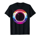 Solar Eclipse 2024 70s 80s Vaporwawe Total Eclipse Graphic T-Shirt