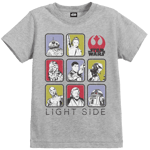 Star Wars The Last Jedi Light Side Kids' Grey T-Shirt - 7 - 8 Years