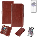 Case For Nothing 1 Brown Protective Flip Cover Folding Bag Book Cell Phone