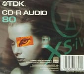 TDK CD-R80 Audio XS-iV CD-RXS80EB Audio Music Recordable Blank CDR 80 Mins - NEW