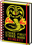 Cobra Kai Strike First Strike Hard No Mercy Wired A5 Notebook