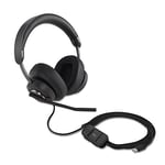 Kensington H2000 Over-Ear USB-C Headset with Microphone, Windows & Mac Compatible USB C Head Set with Mic, Universal Plug & Play Passive Noise Cancelling Headphones with Long 1.8 m Cable (K83451WW)