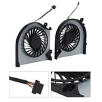 2Pcs CPU Cooling Fan Plastic Aluminum Alloy 4‑Pin Replacement For Gaming Lap BGS
