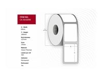Capture - Obestruket - Vit - 20 X 200 Mm 3500 Etikett (Er) (10 Rulle/Rullar X 350) Box - Etiketter