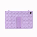 Pop-It Push Bubble Fidget Toy ¿¿Tui Mignon En Silicone Pour Ipad Avec Lani¿¿Re Et Pendentif Ipad Pro 12.9 2015 2017 Violet