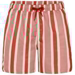 Resteröds Badbyxor Recycled Swimshorts Röd/Vit polyester Medium Herr