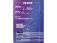Donau Blyerts Karbonpapper Med Vax, A4, 50St, Violett